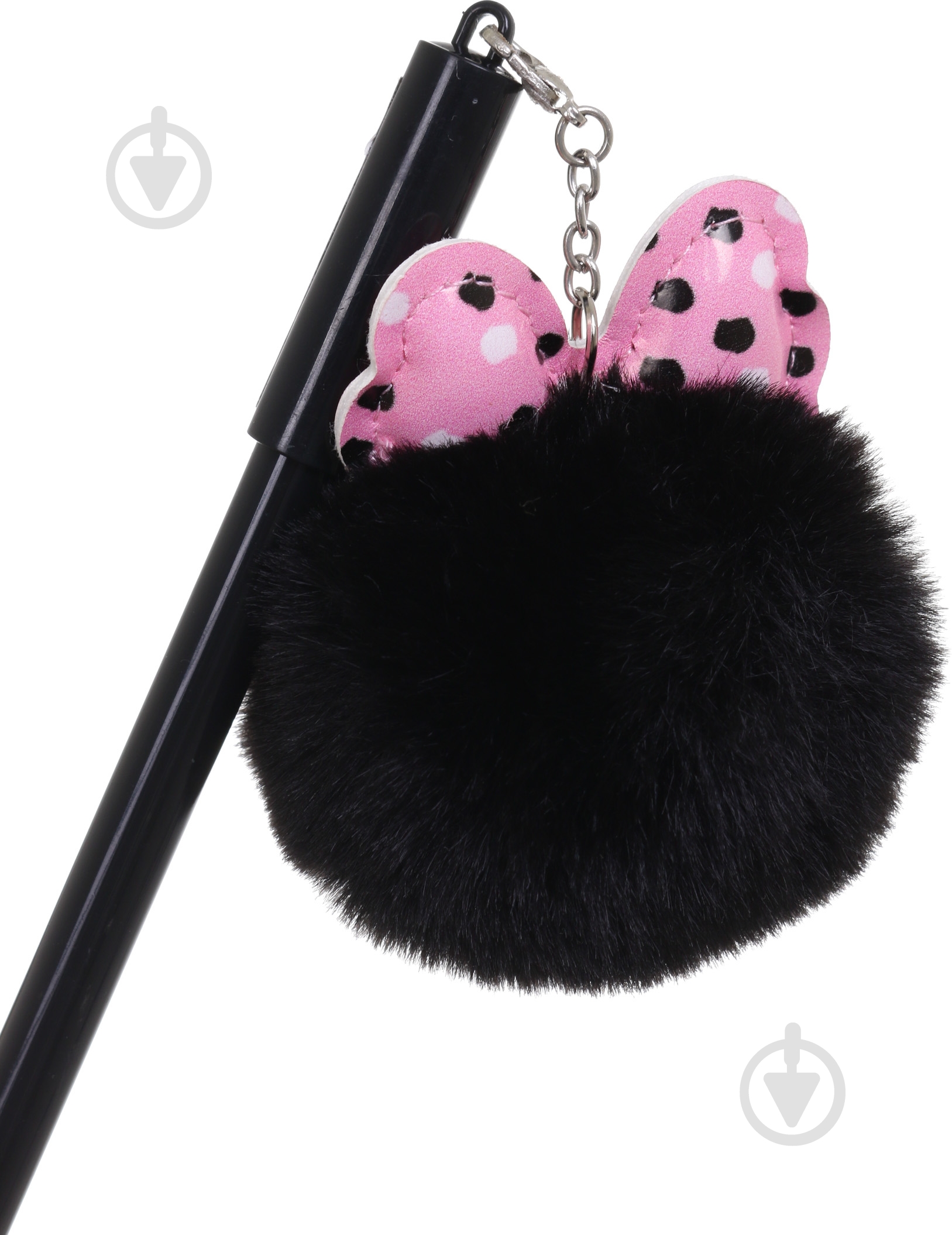 Ручка гелевая Бант с черным помпоном - фото 4