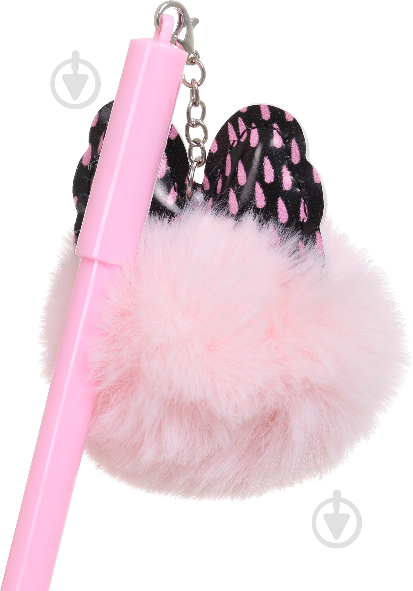 Ручка гелевая Бант с розовым помпоном - фото 4