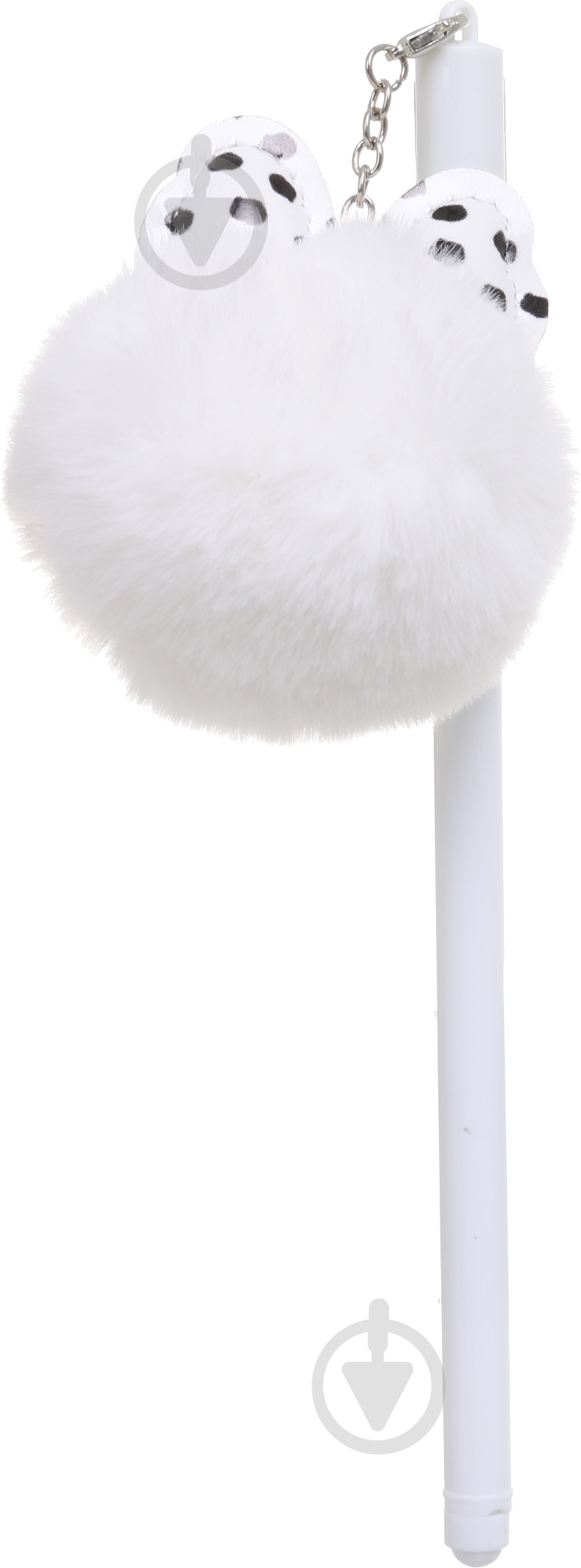 Ручка гелевая Бант с белым помпоном - фото 1