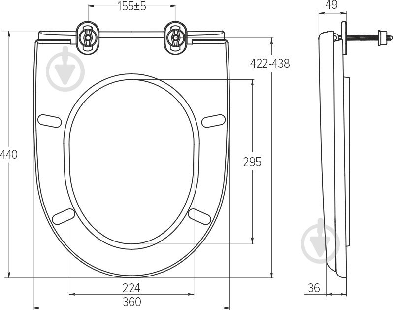 Сидіння для унітаза SoloPlast Merida - фото 9