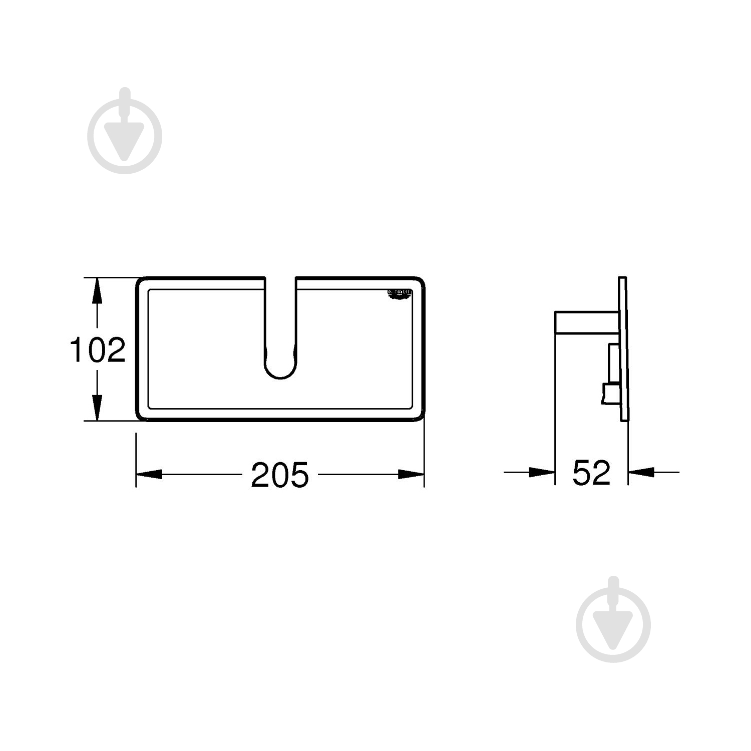 Полка Grohe EasyReach 26362LN1 (CV034984) - фото 2