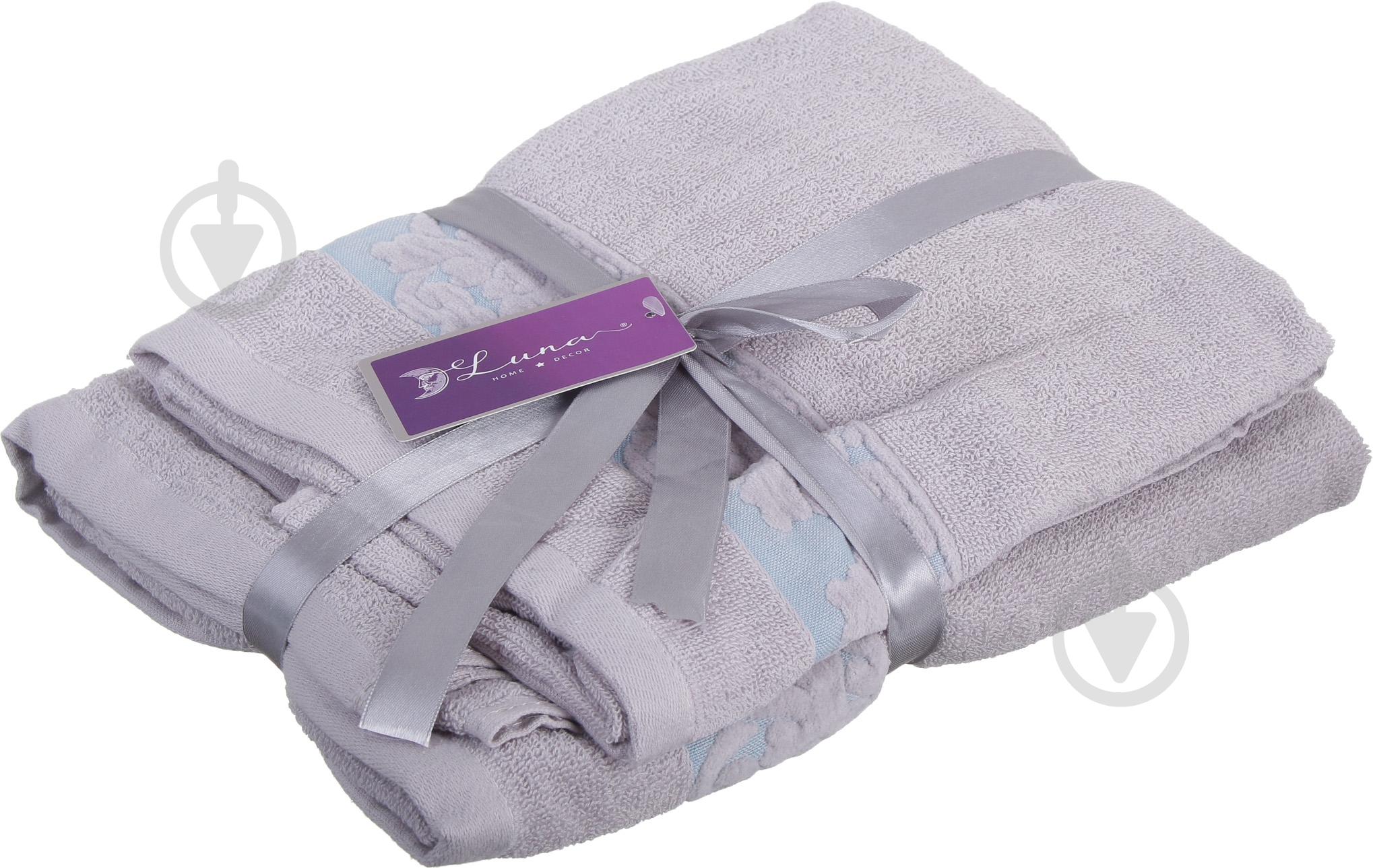 Набор полотенец Grace 2 шт серый Luna - фото 2