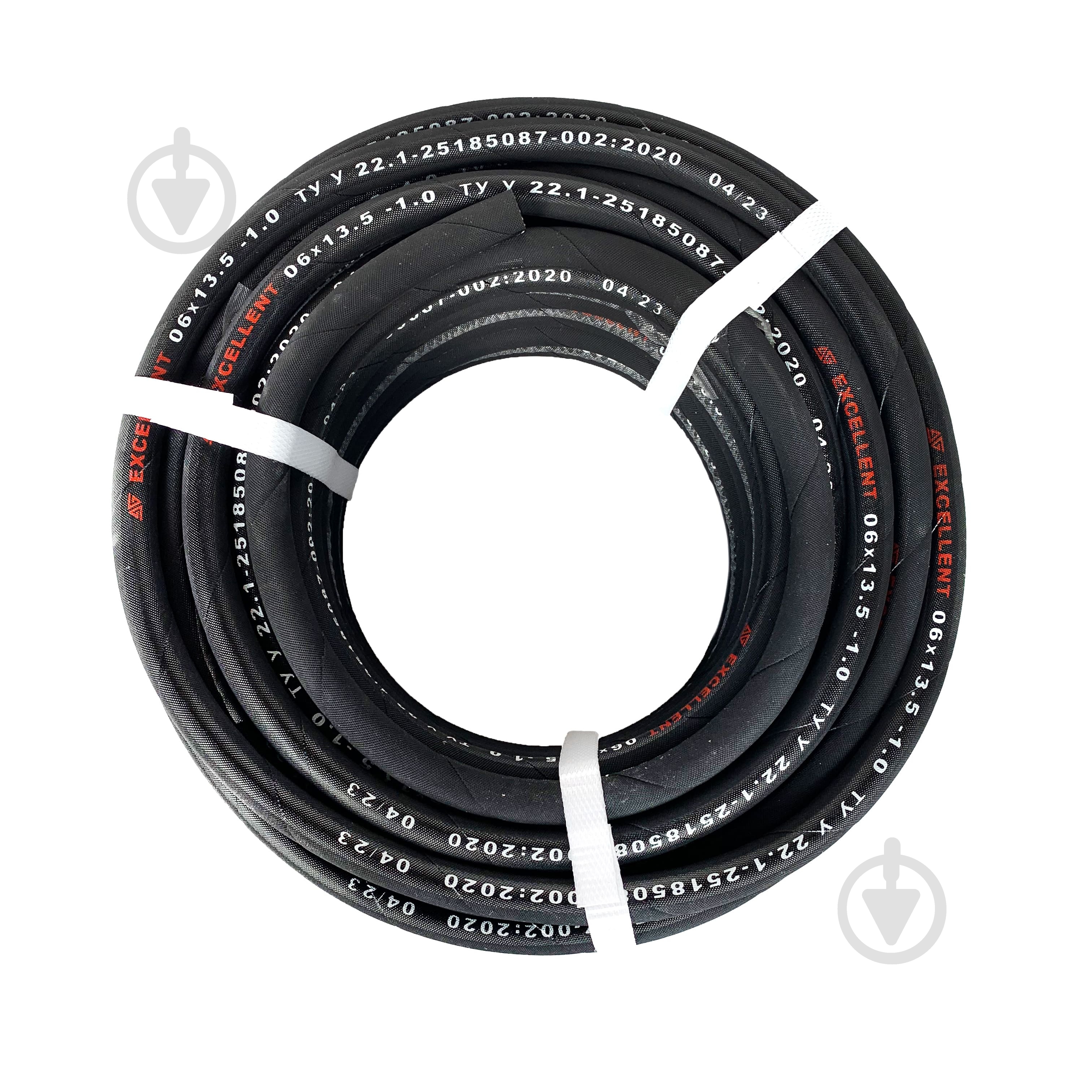 Рукав Excellent напорный маслобензиностойкий (МБС) 6х13,5-1,0 ГОСТ 10362-76/ТУ У 22.1-25185087-002:2020 - фото 2 Рукав Excellent напорный маслобензиностойкий (МБС) 6х13,5-1,0 ГОСТ 10362-76/ТУ У 22.1-25185087-002:2020 - фото 2