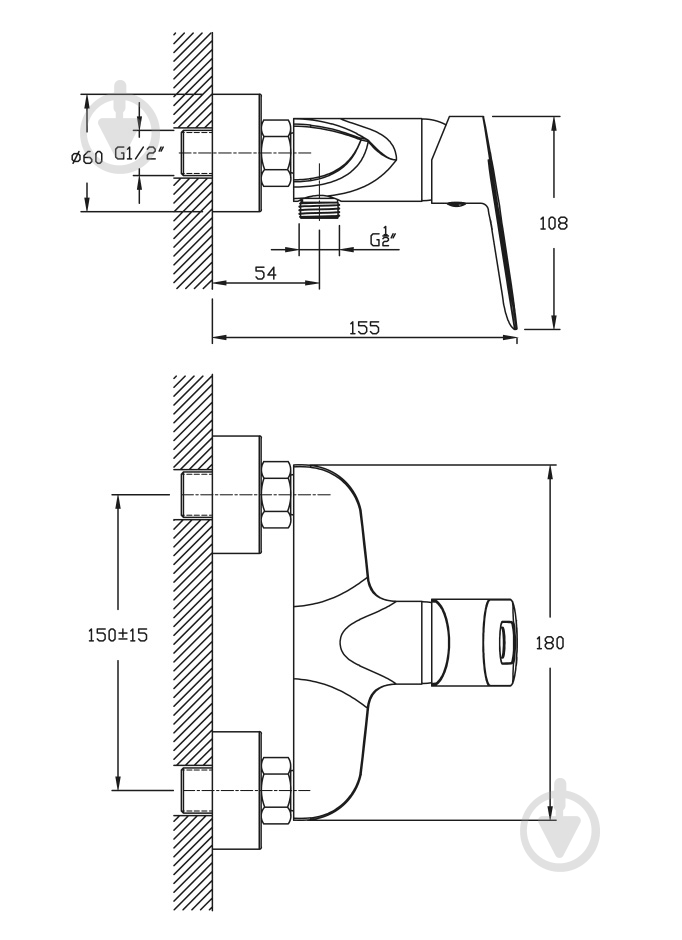 Смеситель для душа Water House Round - фото 3