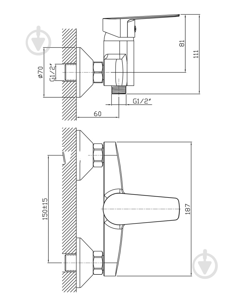 Смеситель для душа Water House Modern - фото 5