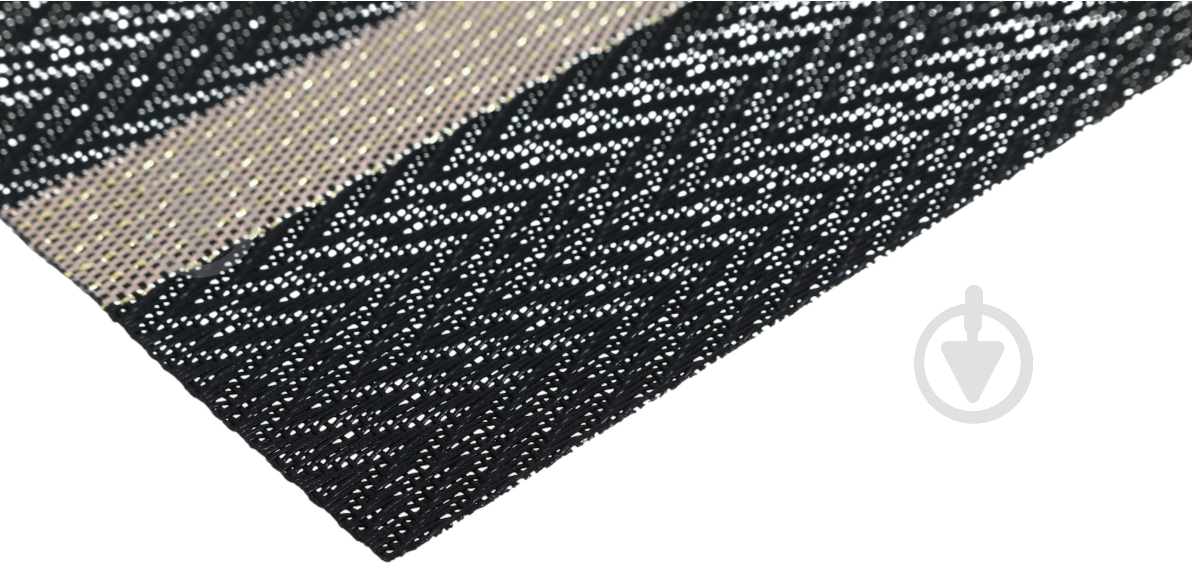 Коврик для сервировки Eurogold Modern 30х45 см черный ПВХ - фото 2