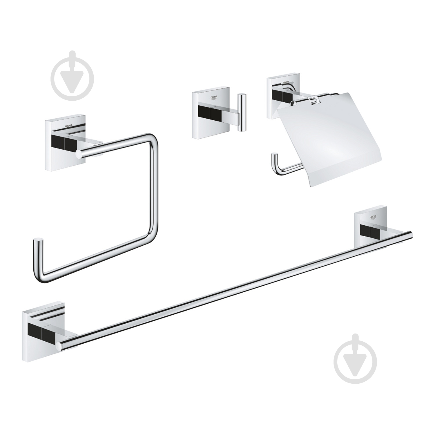 Аксессуары в ванную комнату QuickFix Start Cube 3 в 1 41115000 (CV033408) - фото 1