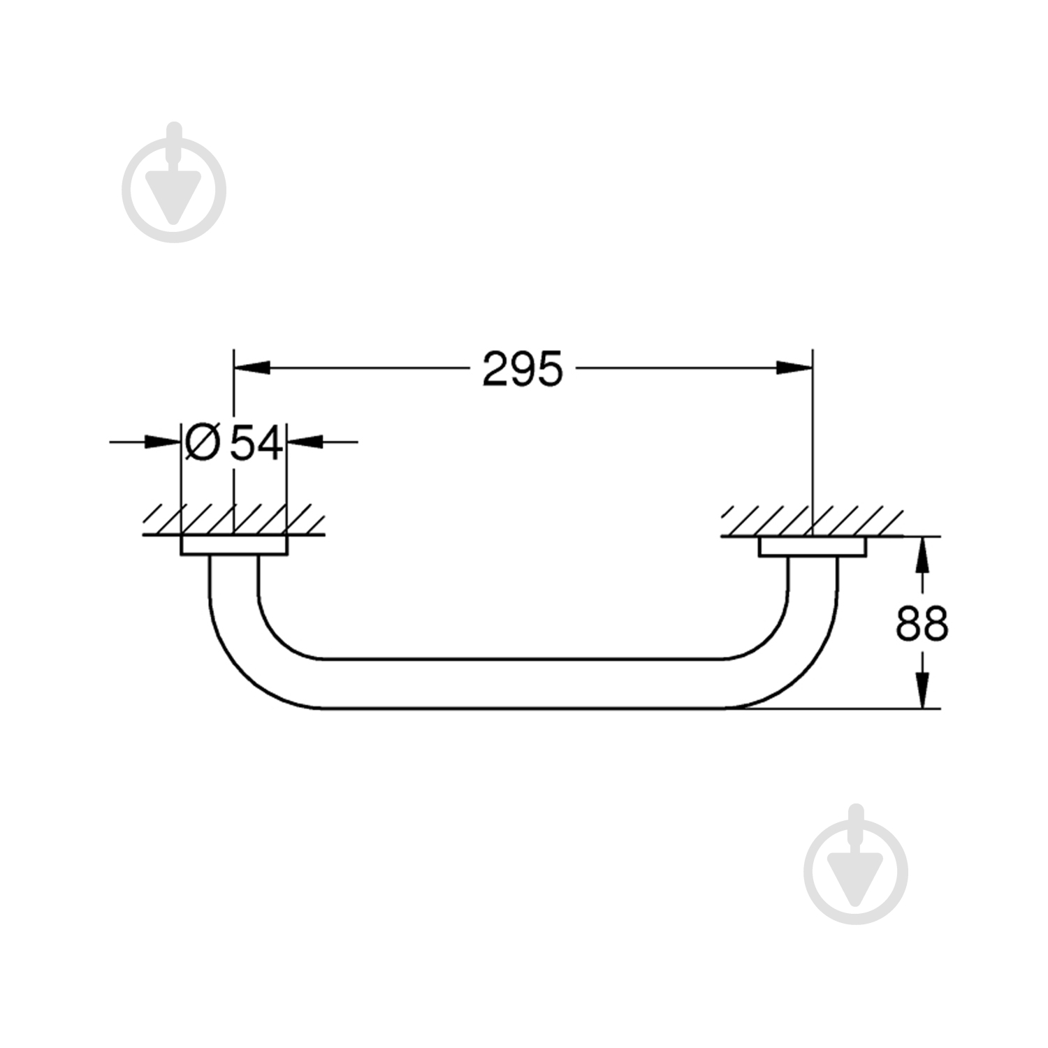 Поручень для ванної Grohe QuickFix Start (41189000) CV034604 - фото 2 Поручень для ванної Grohe QuickFix Start (41189000) CV034604 - фото 2