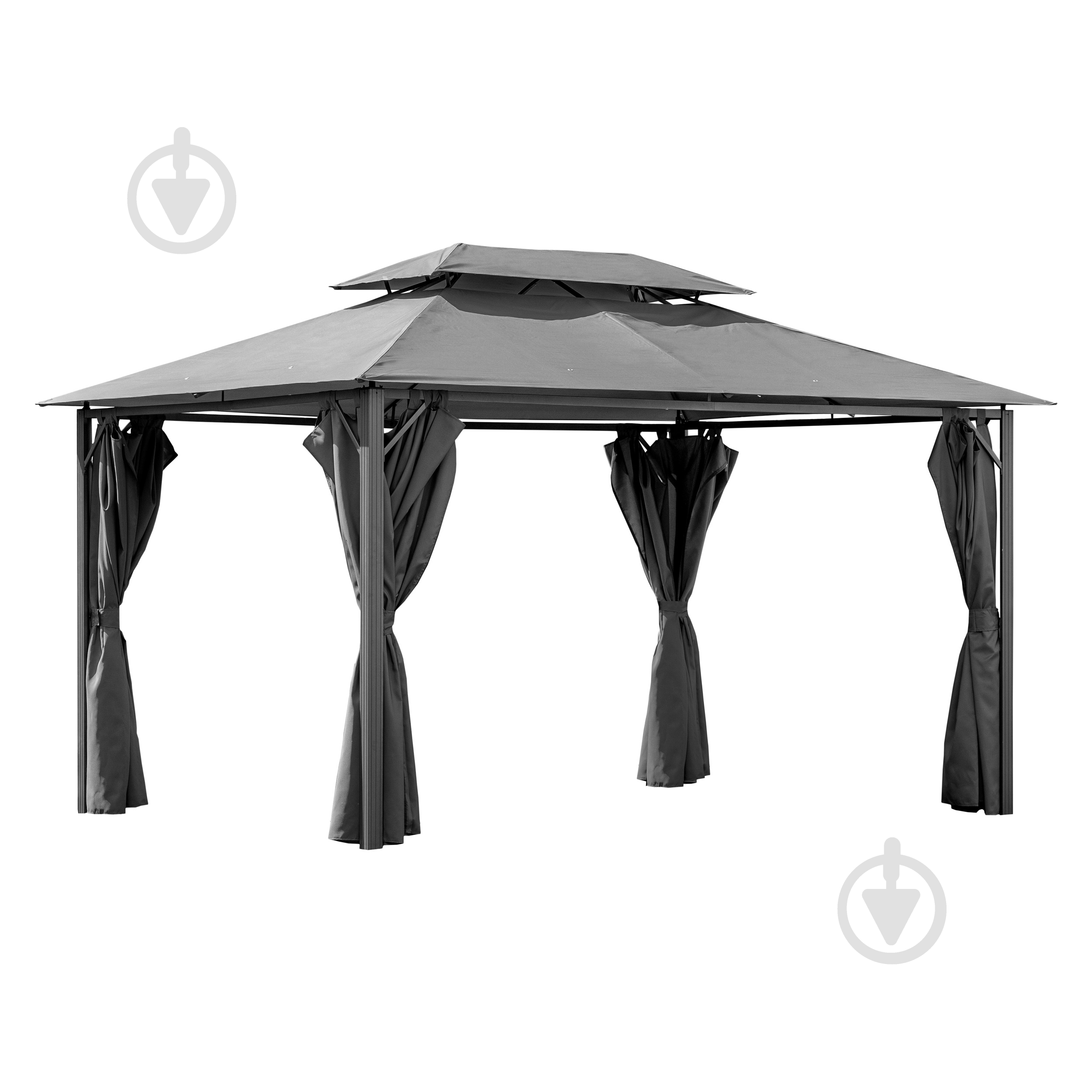 Павільйон садовий 3х4 м графіт - фото 1