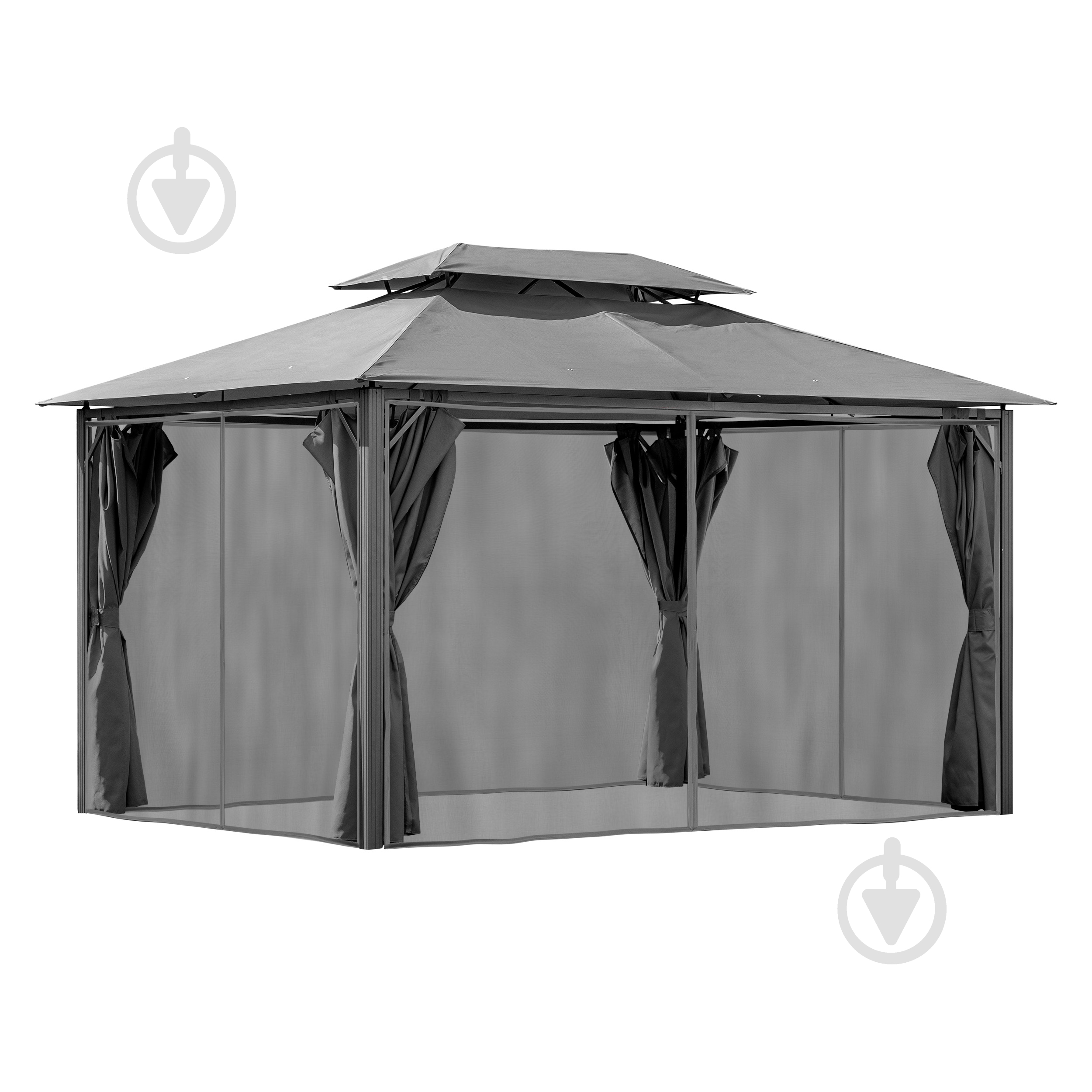 Павільйон садовий 3х4 м графіт - фото 2
