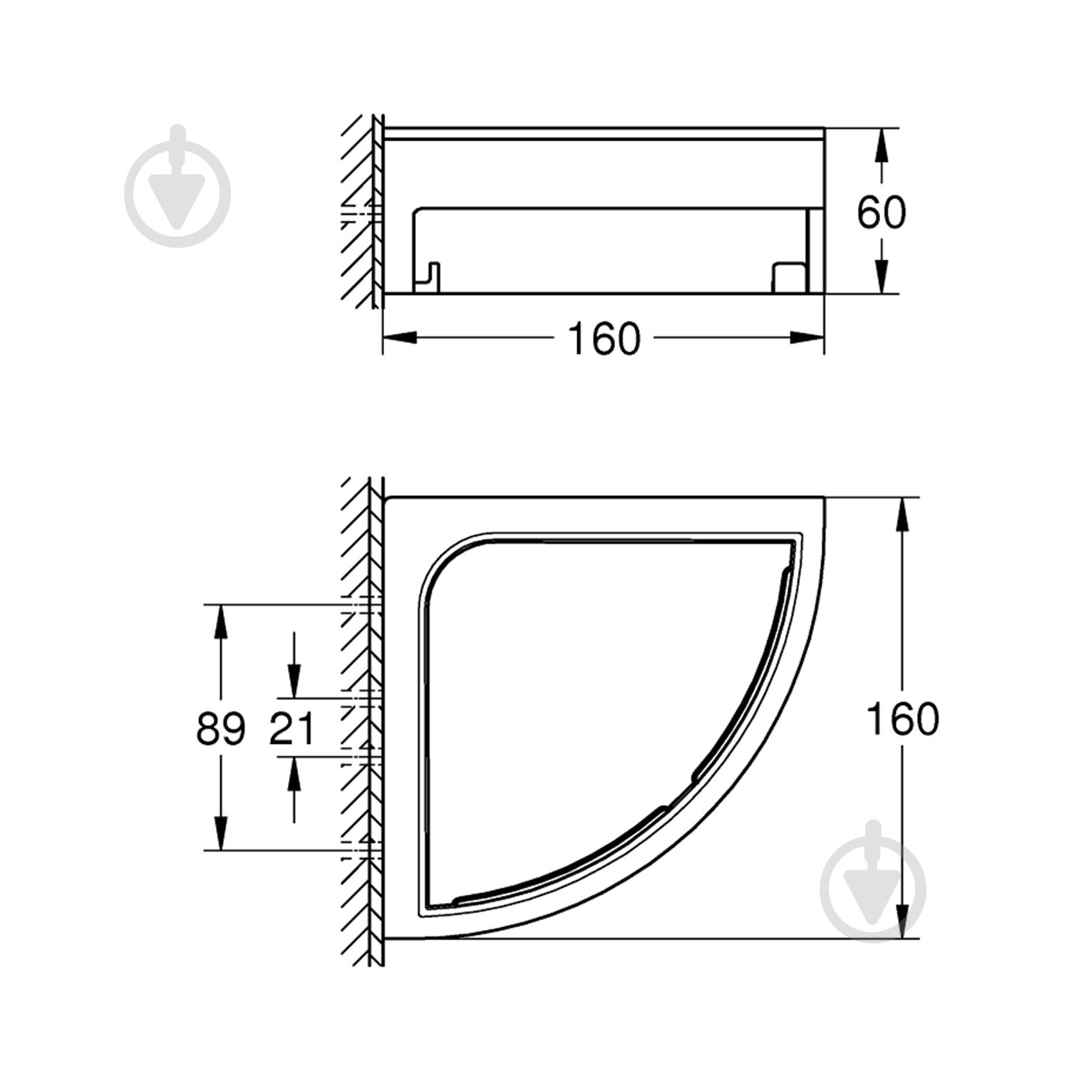 Полка Grohe QuickFix Start Cube з гачками 41106000 (CV035416) - фото 2 Полка Grohe QuickFix Start Cube з гачками 41106000 (CV035416) - фото 2