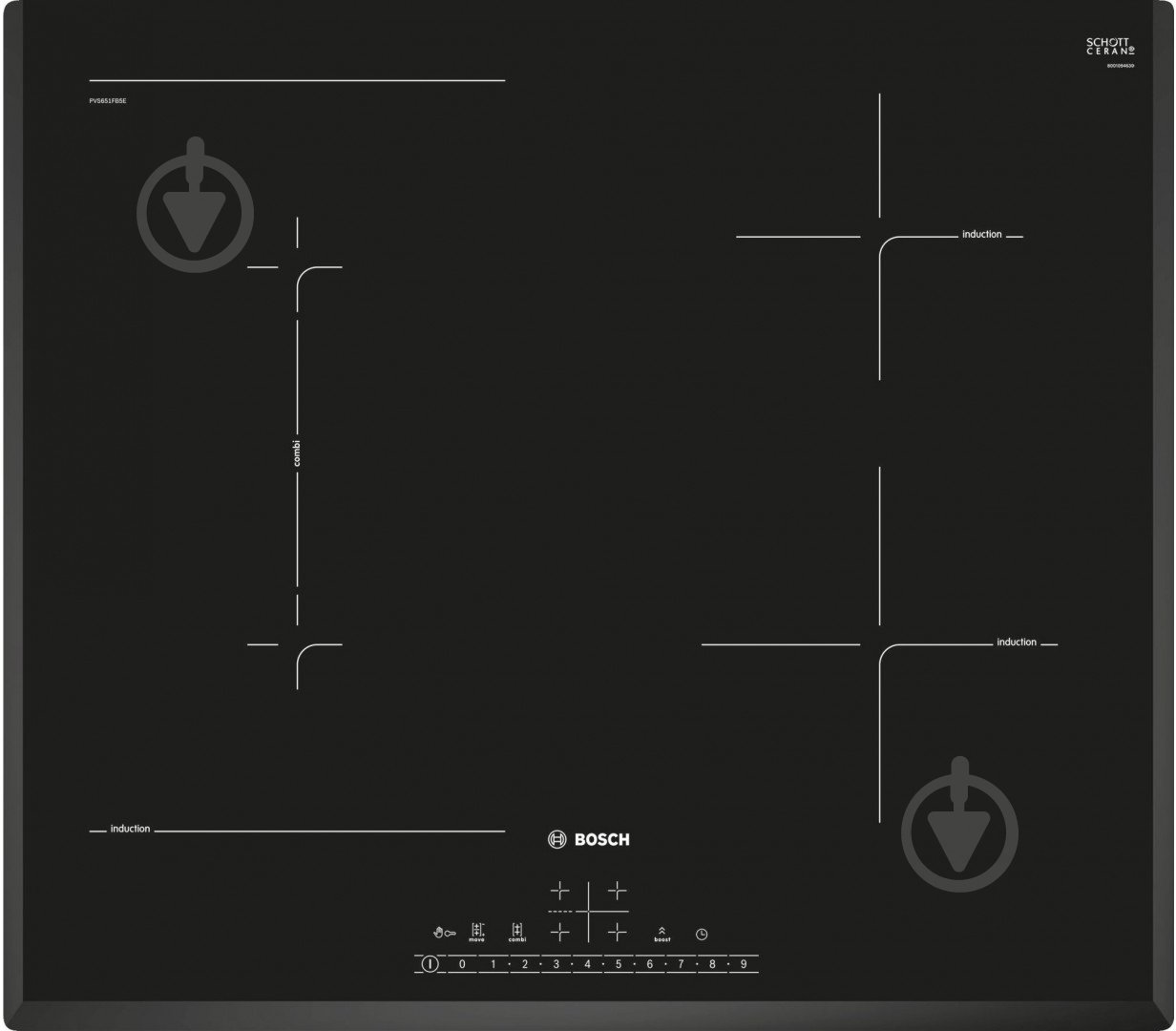 Варочная поверхность индукционная Bosch PVS651FB5E - фото 1