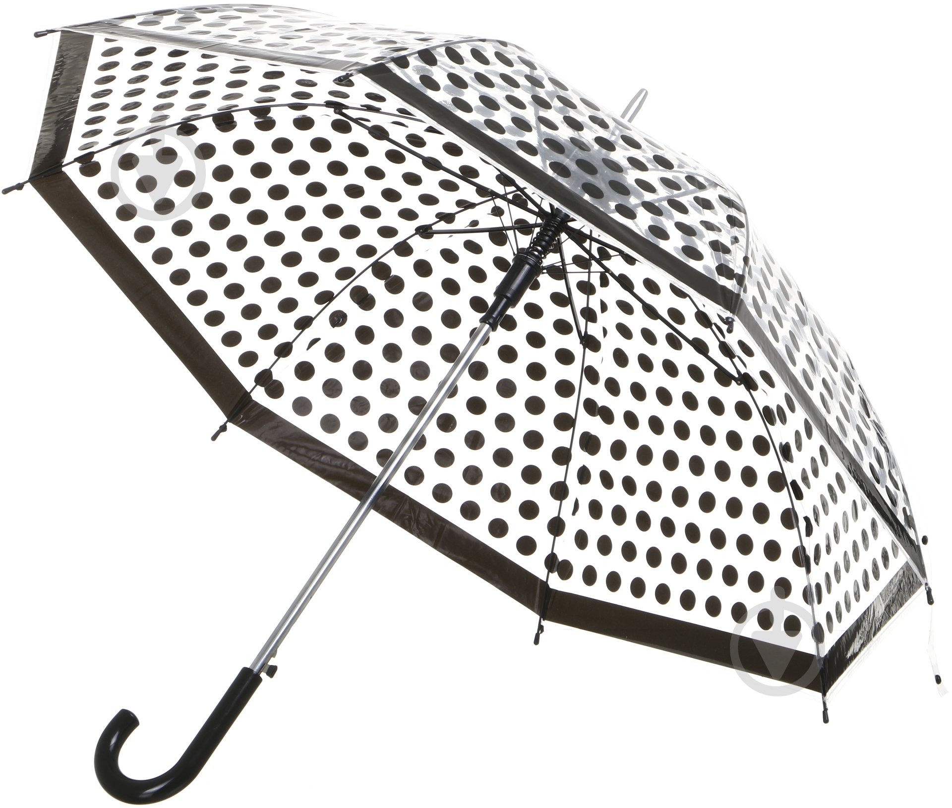 Зонт Susino 63 см прозрачный/черный - фото 2 Зонт Susino 63 см прозрачный/черный - фото 2
