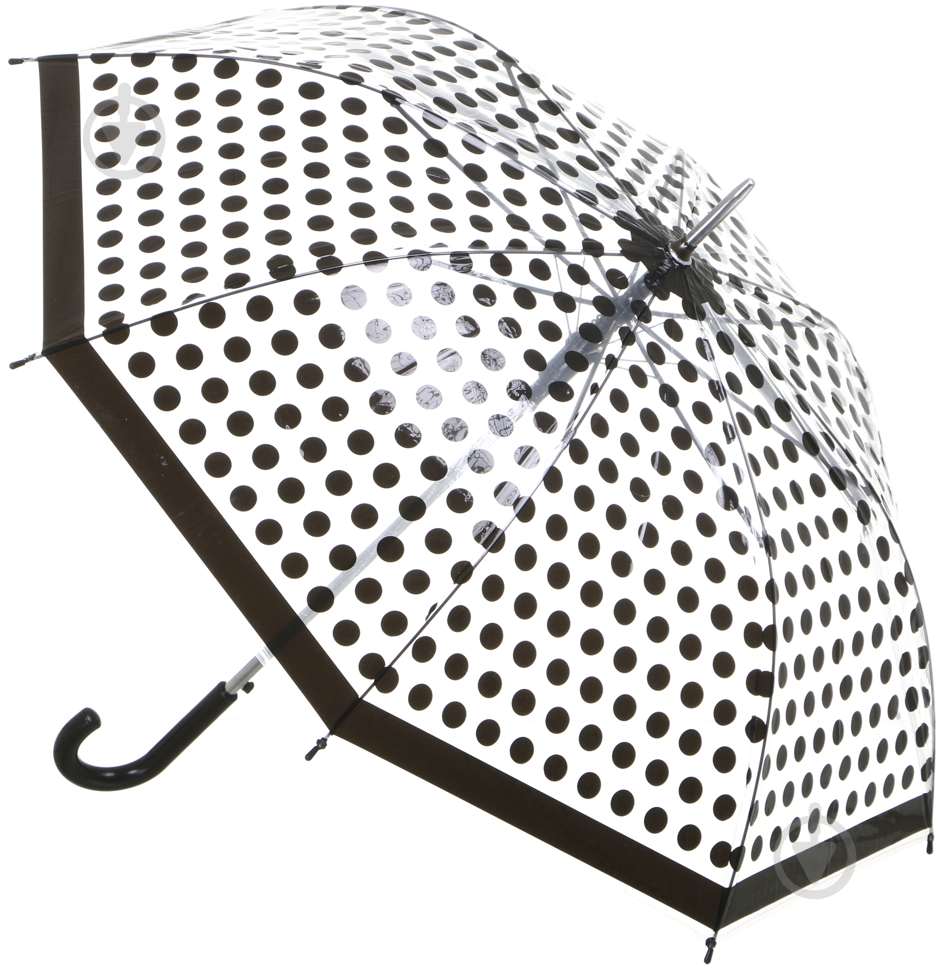 Зонт Susino 63 см прозрачный/черный - фото 1 Зонт Susino 63 см прозрачный/черный - фото 1