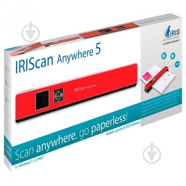Документ-сканер Canon IRISCan Anywhere 5 красный - фото 3