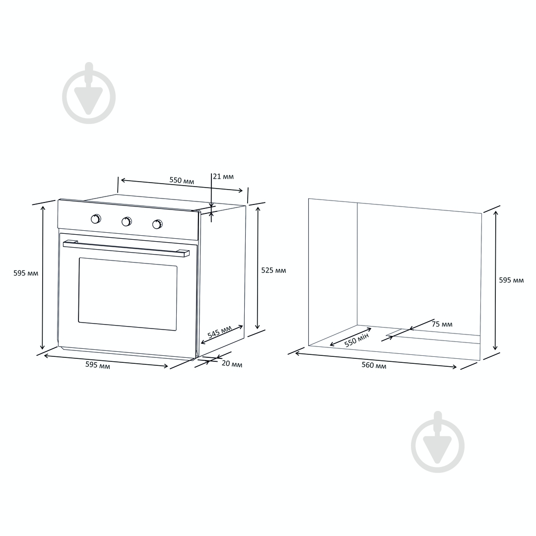Духовой шкаф Eleyus ASTORIA 6006 IS+BL - фото 27