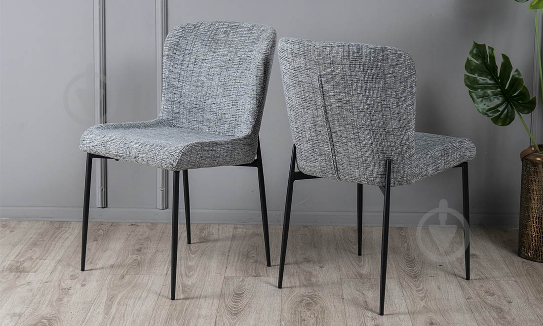 Стул Чейз серый / черный - фото 6