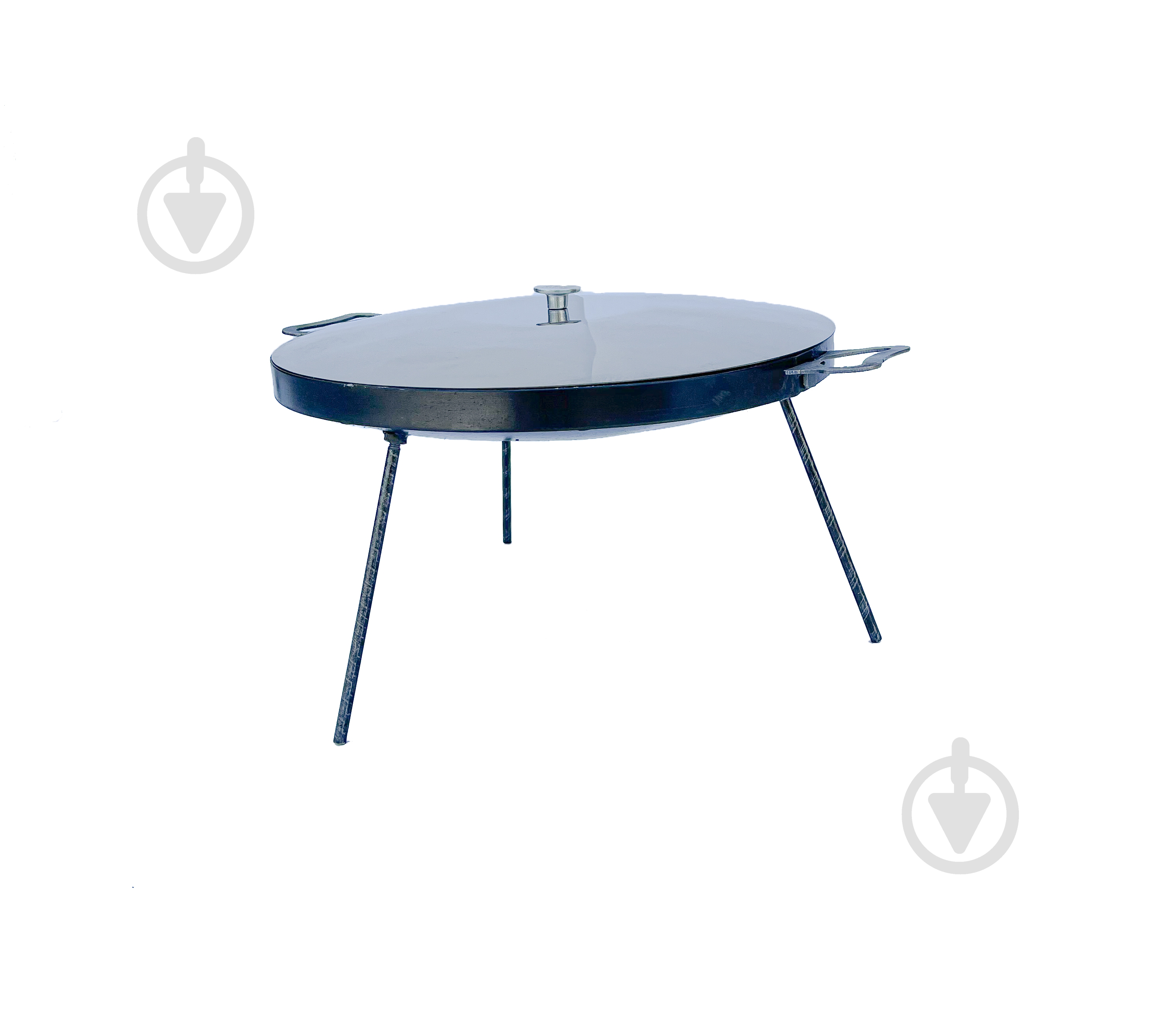 Сковорода BORO с крышкой нержавеющая сталь 50 см - фото 1