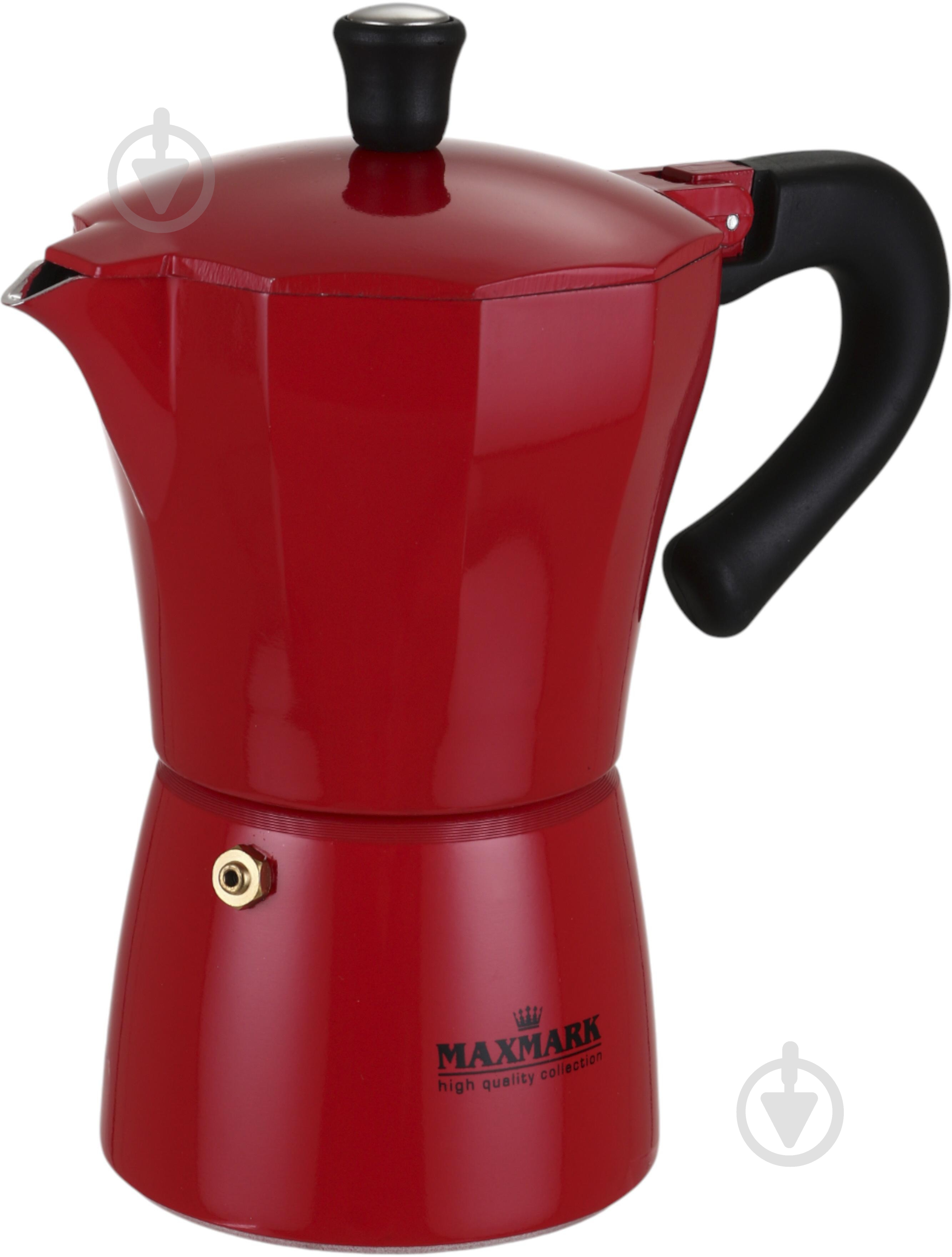 Кофеварка гейзерная Maxmark Red 240 мл MK-ALR00240 - фото 2