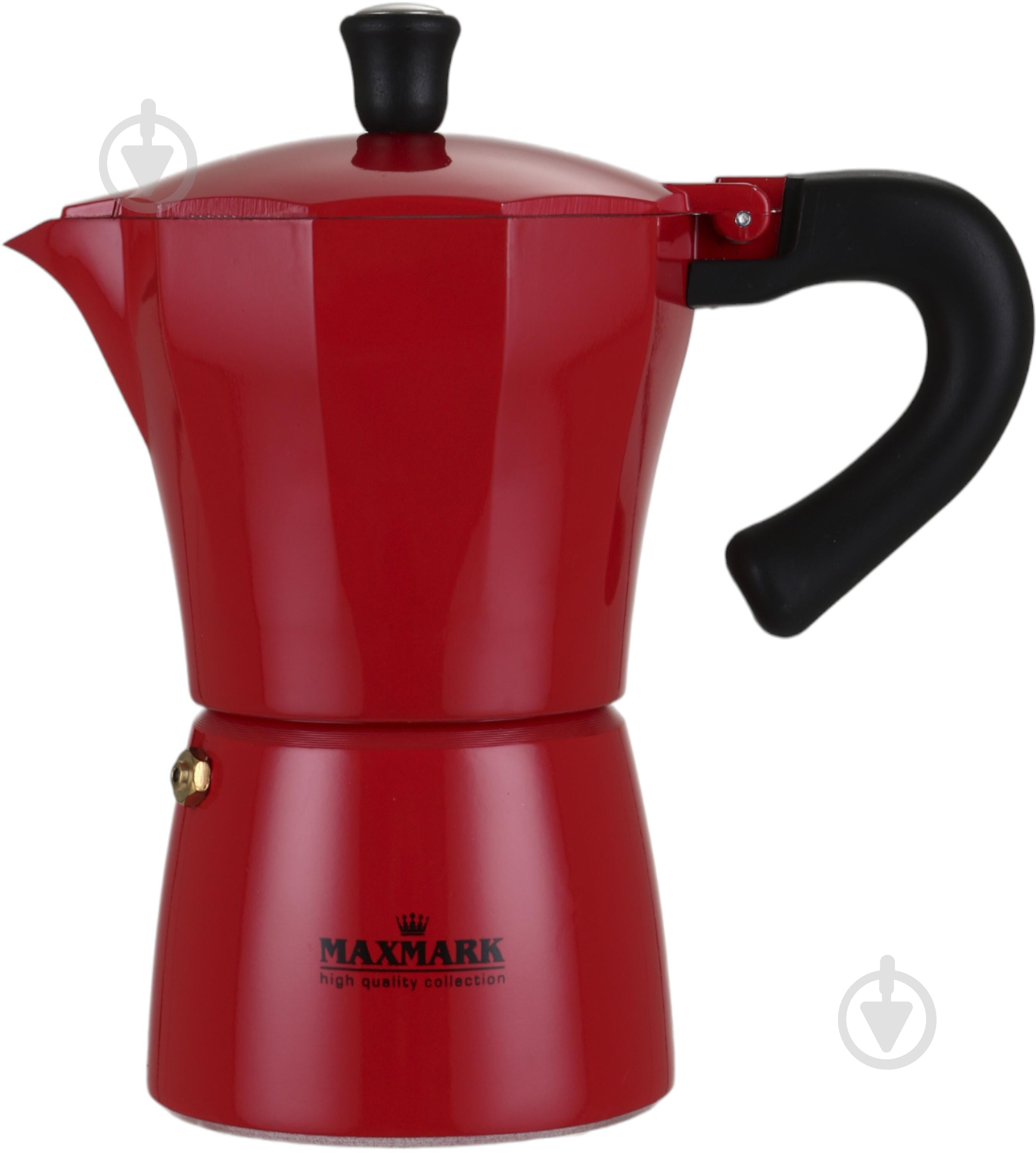 Кофеварка гейзерная Maxmark Red 240 мл MK-ALR00240 - фото 1