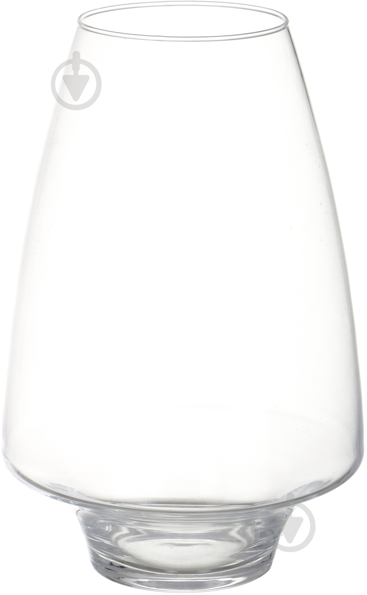 Ваза стеклянная Модерн 20х30 см 30 см прозрачная - фото 1