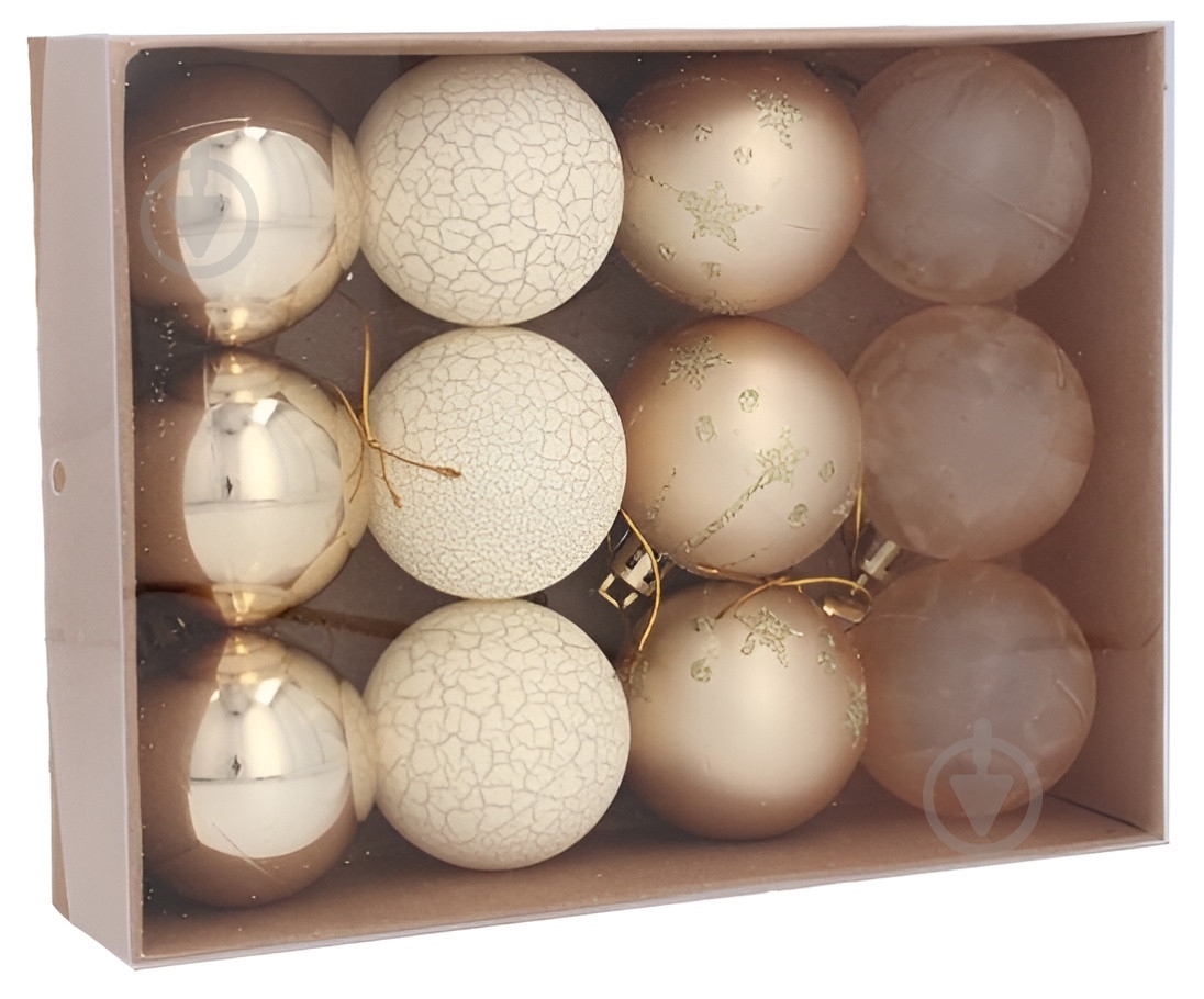 Набор елочных шаров Тайм Еко d 5 мм 12 шт./уп. - фото 2 Набор елочных шаров Тайм Еко d 5 мм 12 шт./уп. - фото 2