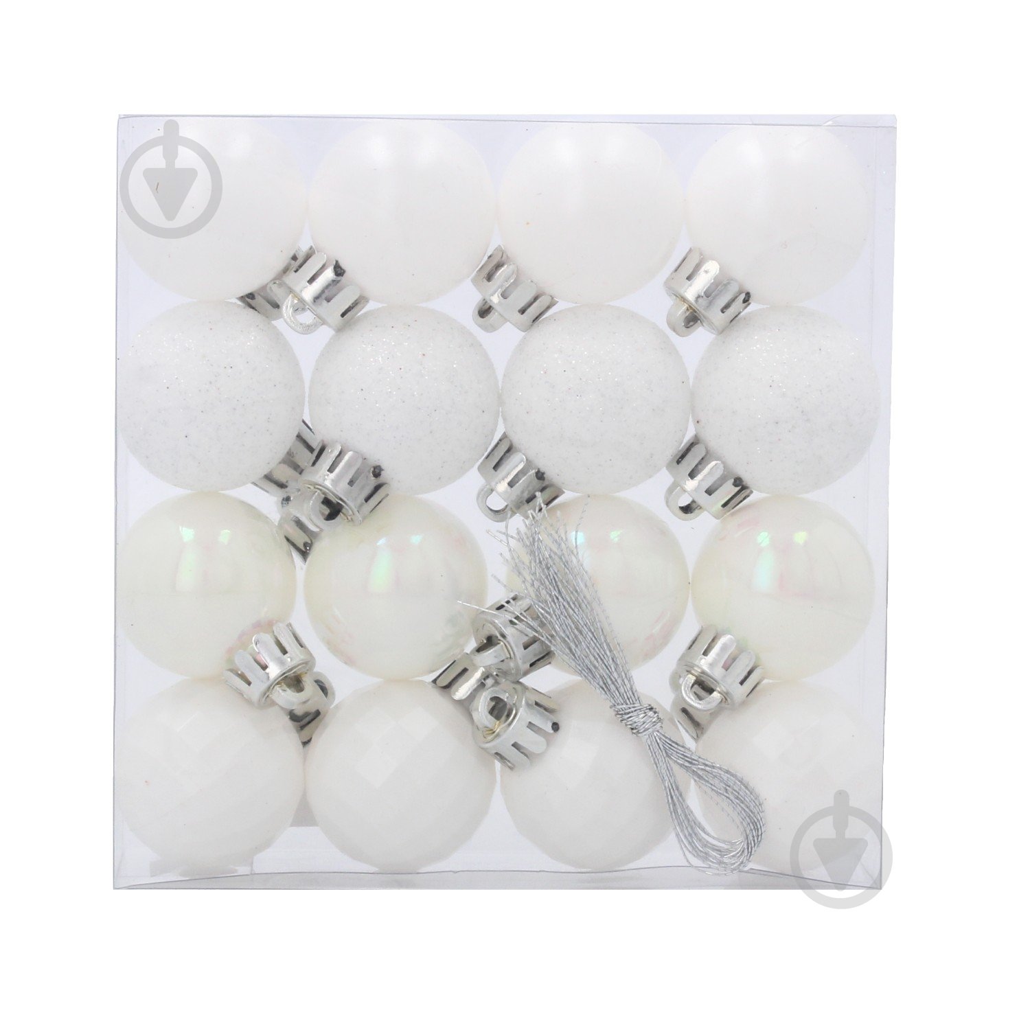 Набір ялинкових куль Тайм Еко d 30 мм 3 см 16 шт./уп. - фото 1