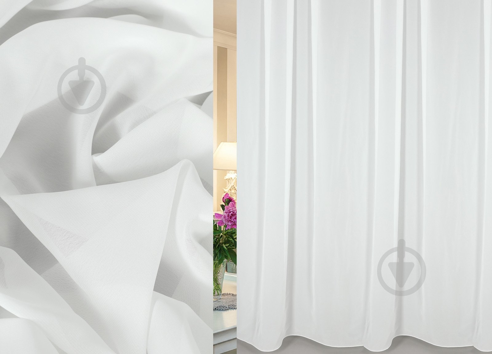 Тюль HX VY-white 300х270 см - фото 1 Тюль HX VY-white 300х270 см - фото 1