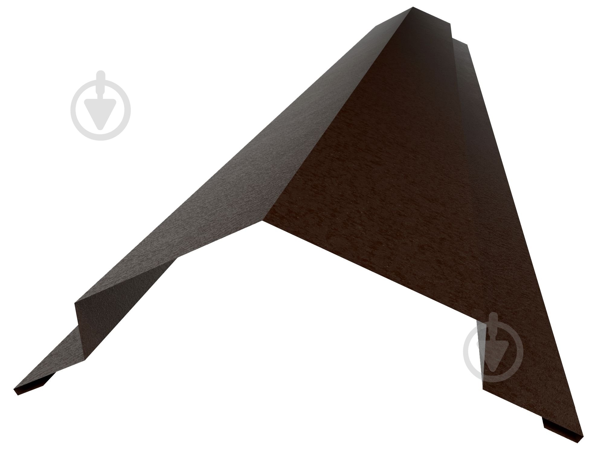 Гребень Tile 2 м 4/1 RAL 8019 USS МП 0,45 - фото 1 Гребень Tile 2 м 4/1 RAL 8019 USS МП 0,45 - фото 1