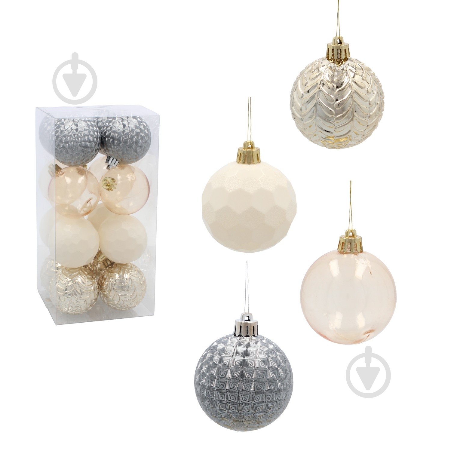 Набор елочных шаров Chomik GIF0004 d 60 мм 6 см 16 шт./уп. - фото 1 Набор елочных шаров Chomik GIF0004 d 60 мм 6 см 16 шт./уп. - фото 1