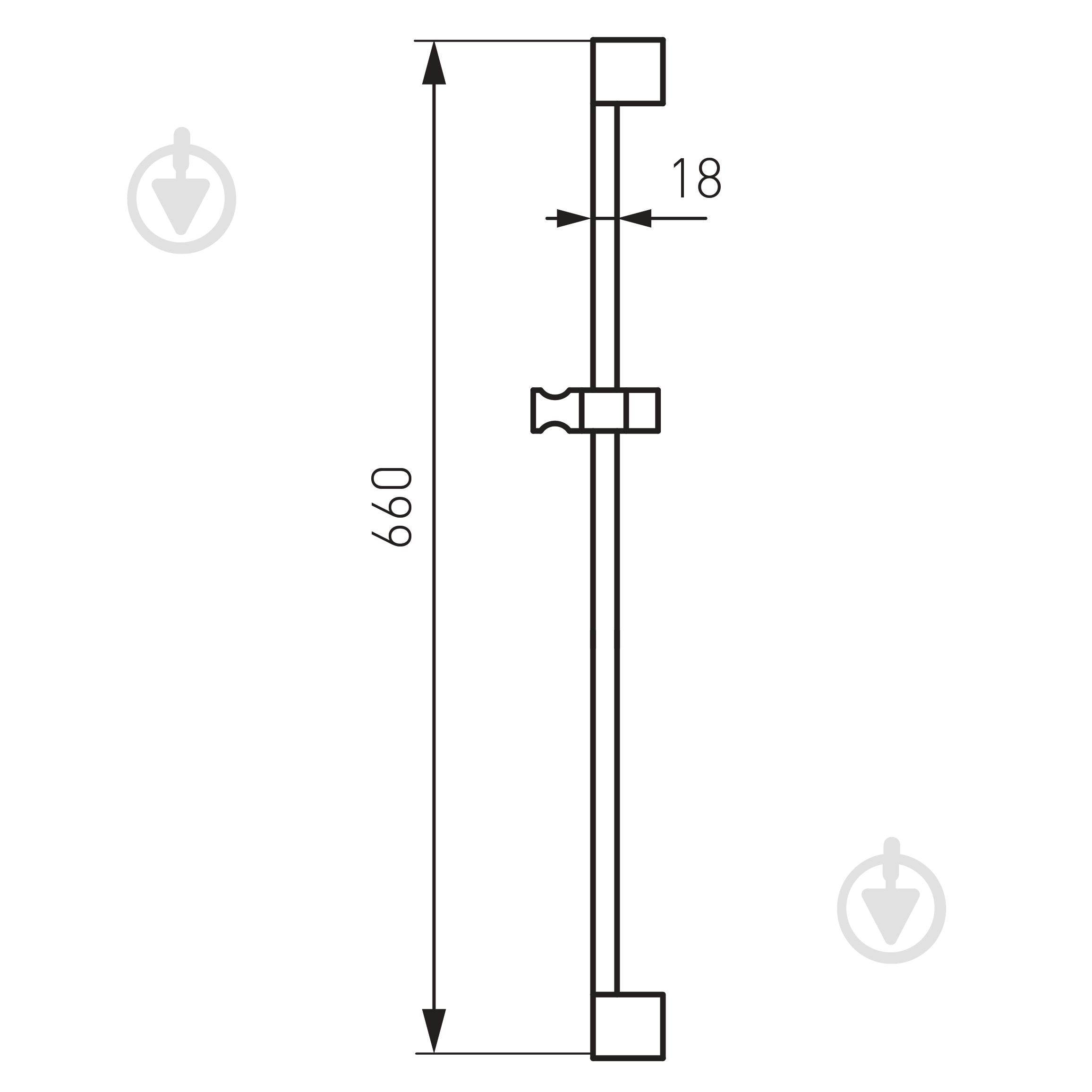 Душевая стойка Ferro RAIL1.0 - фото 2