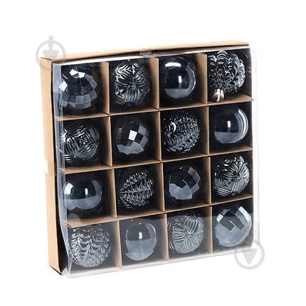 Набор елочных шаров Тайм Еко d 6 мм 16 шт./уп. - фото 1 Набор елочных шаров Тайм Еко d 6 мм 16 шт./уп. - фото 1