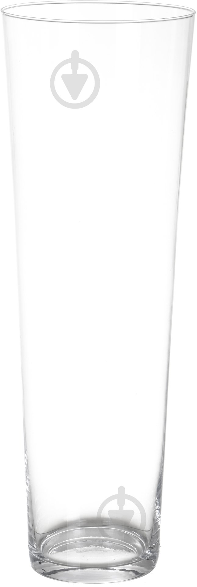 Ваза стеклянная с узким дном 17х50 см 50 см прозрачная - фото 1