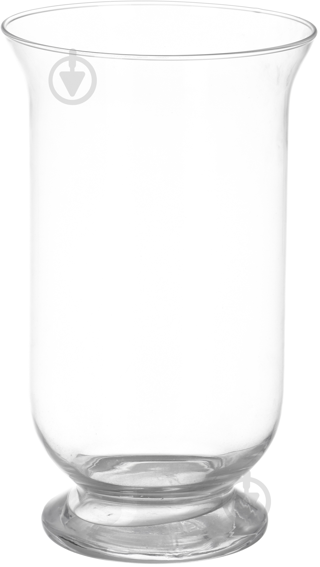 Ваза стеклянная на ножке 18х30 см 30 см прозрачная - фото 1