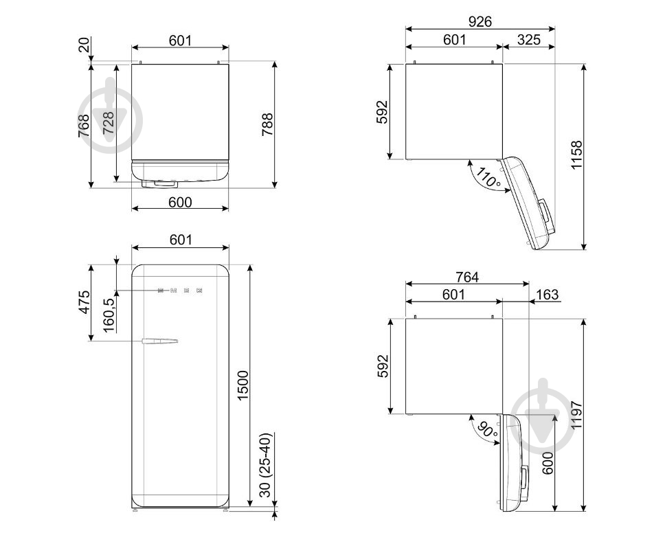 Холодильник Smeg FAB28RCR5 - фото 8