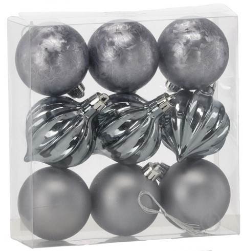 Набор елочных шаров Тайм Еко микс d 6 мм 9 шт./уп. - фото 1 Набор елочных шаров Тайм Еко микс d 6 мм 9 шт./уп. - фото 1