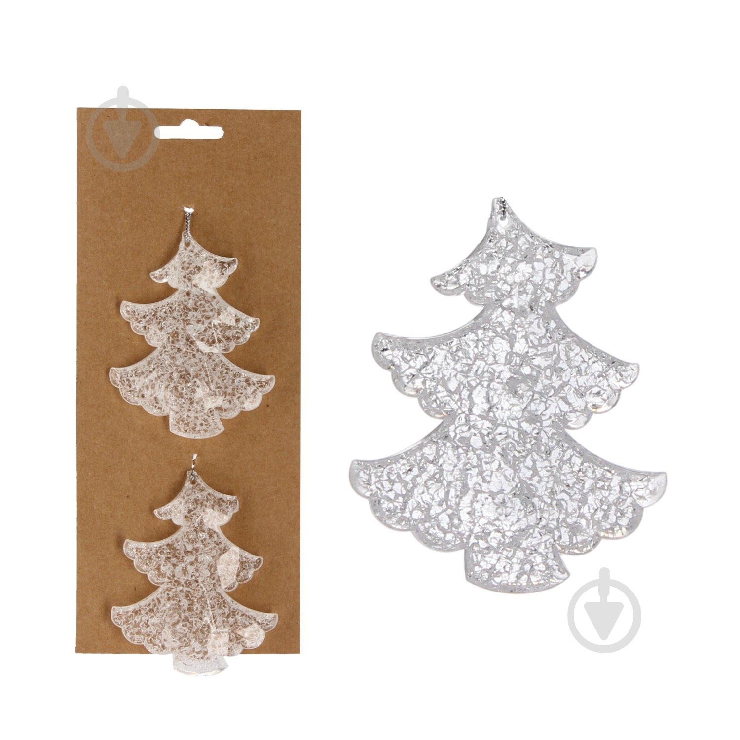 Набор игрушек Тайм Еко Елочка d 90 мм 9 см 2 шт./уп. - фото 1 Набор игрушек Тайм Еко Елочка d 90 мм 9 см 2 шт./уп. - фото 1