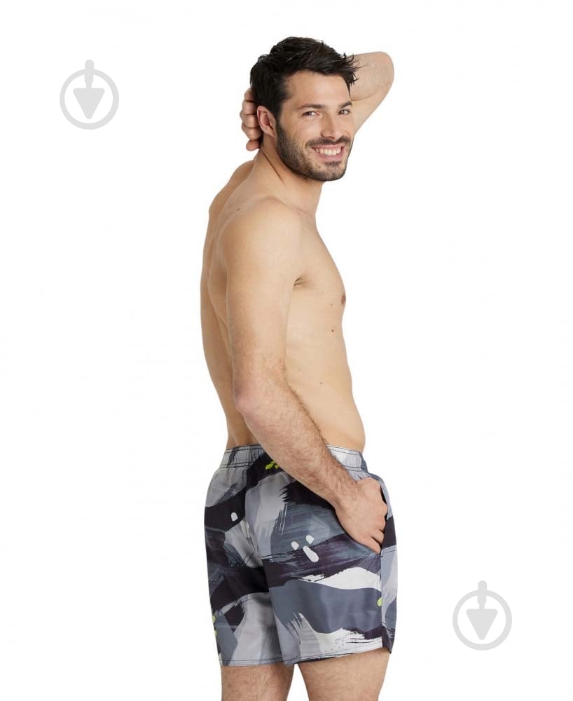 Шорты Arena BEACH BOXER ALLOVER 005253-520 р. S серый - фото 2