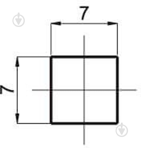 Вентиль Rubineta Eco 7x7 (RD) 631221 - фото 2