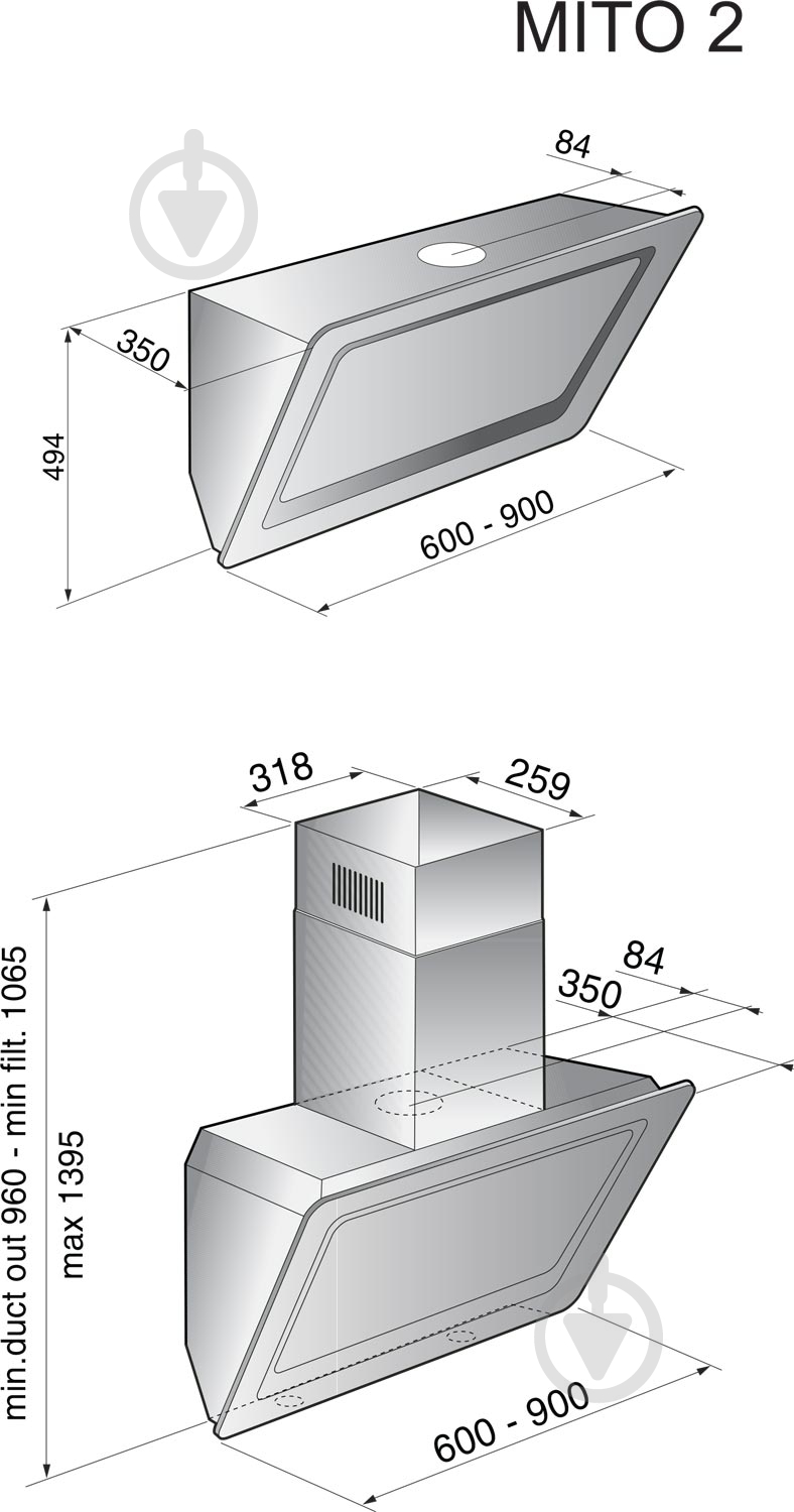 Вытяжка Zirtal Onyx 90 BL - фото 6