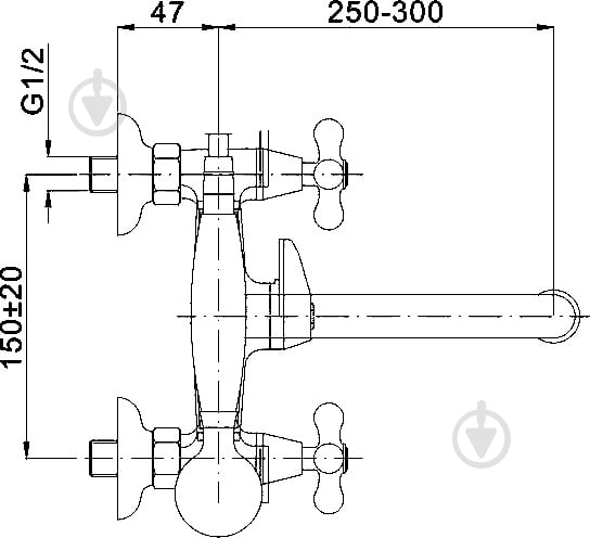 Смеситель для ванны Ferro RETRO XR 11AG - фото 6