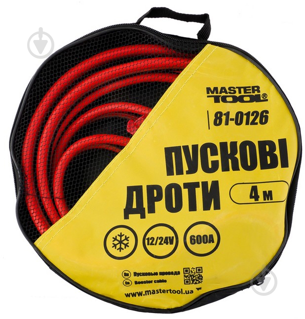Старт-кабель MasterTool 81-0126 600 A 4 м - фото 2 Старт-кабель MasterTool 81-0126 600 A 4 м - фото 2