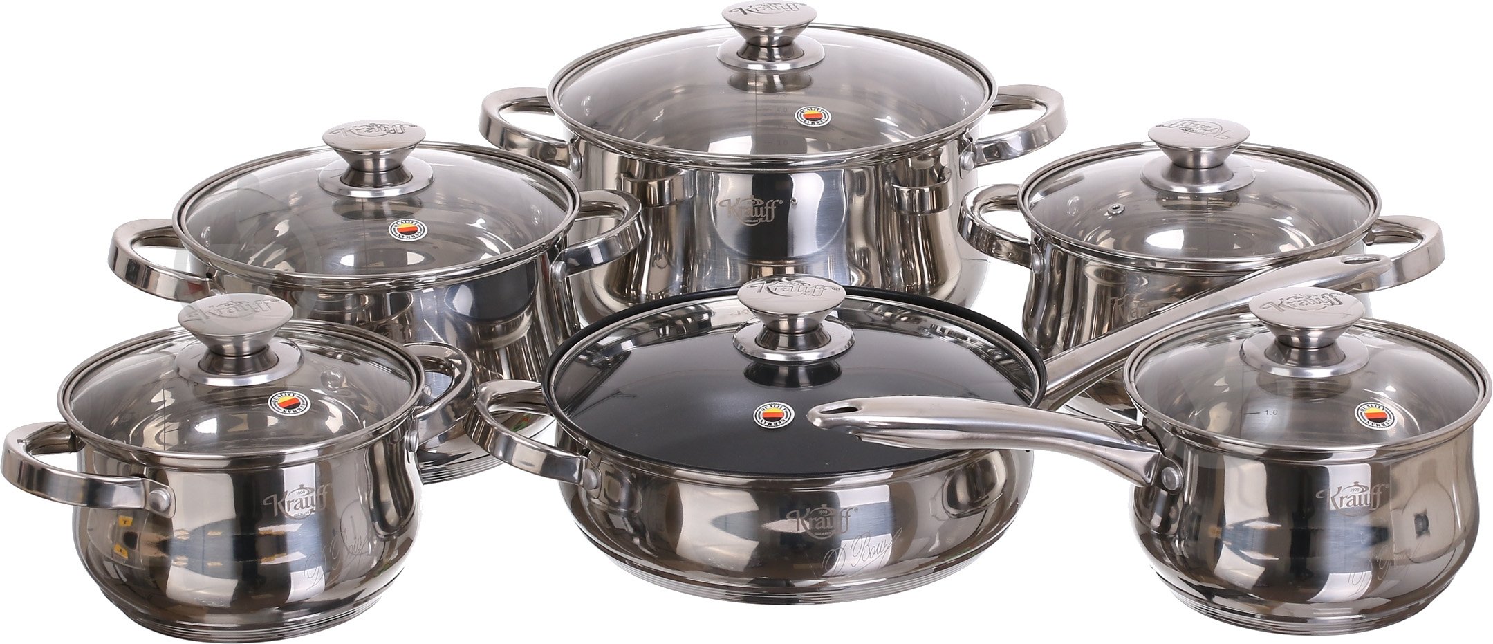 Набір посуду Krauff 12 предметів 26-242-040 - фото 1 Набір посуду Krauff 12 предметів 26-242-040 - фото 1