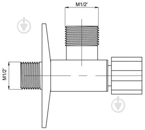 Вентиль угловой Rubineta 15х15 662011 - фото 2