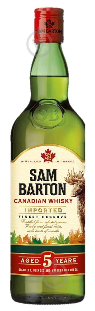 Виски Sam Barton 5 YO Canadian Whisky 1 л - фото 1 Виски Sam Barton 5 YO Canadian Whisky 1 л - фото 1