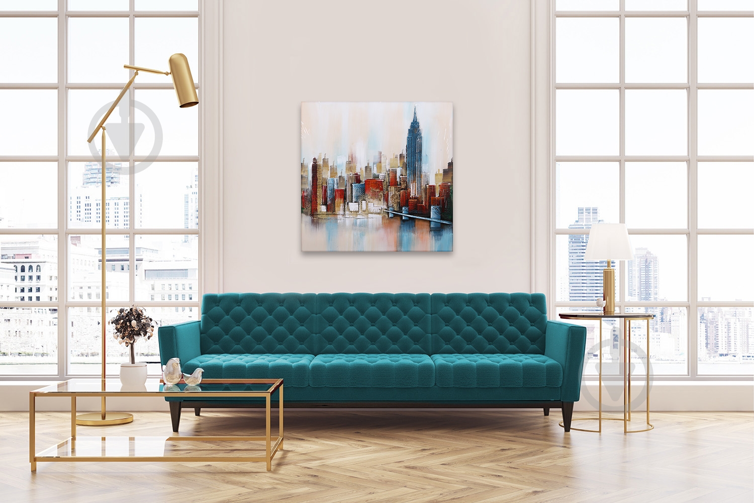 Картина 3D Нью Йорк 80x80 см - фото 3