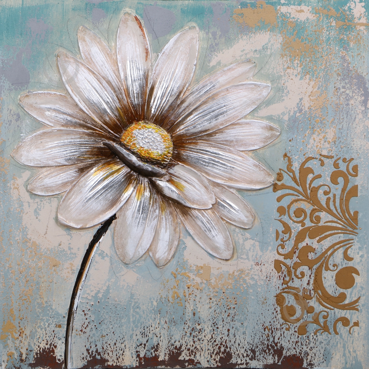 Картина Ромашка 80x80 см - фото 1