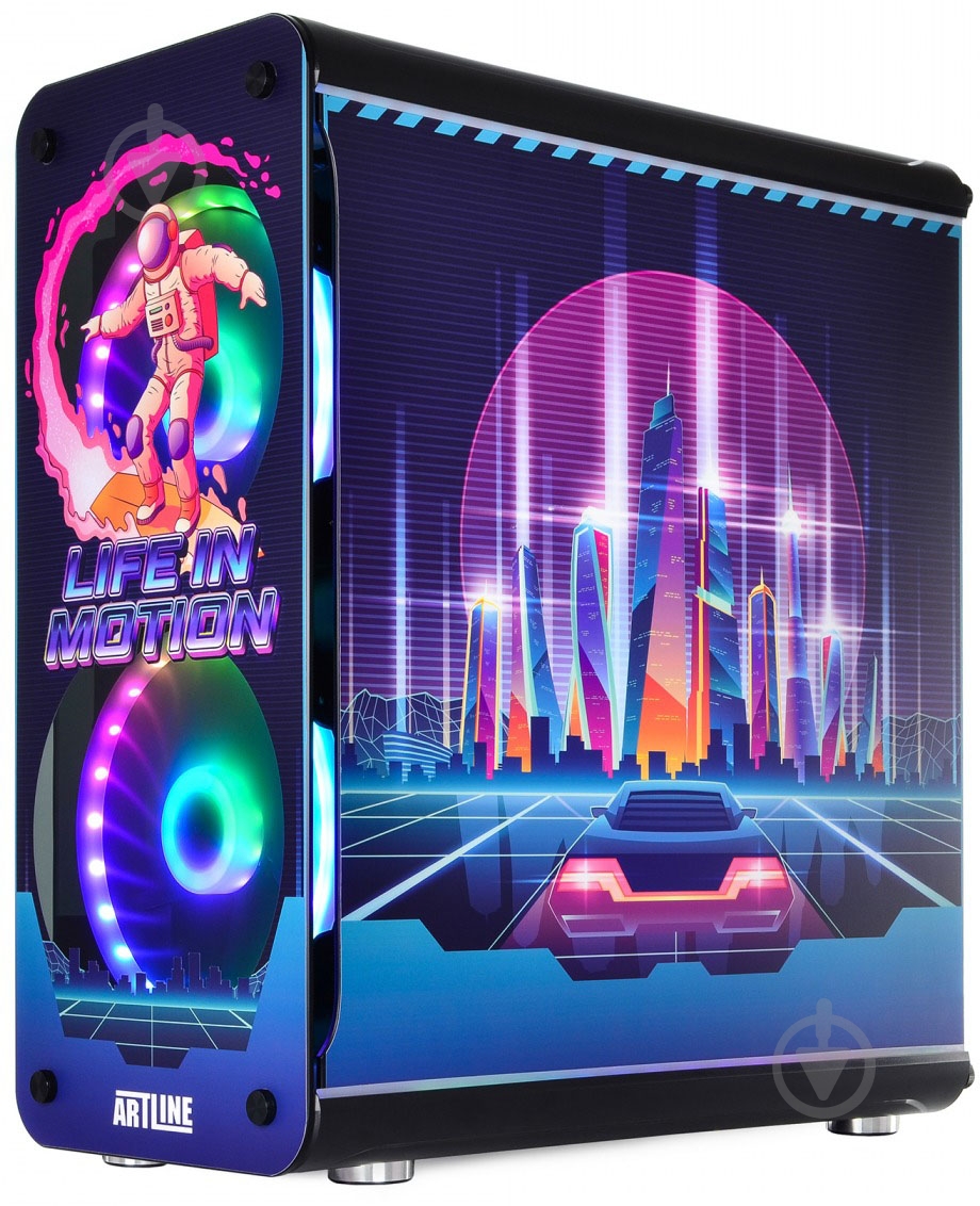 Компьютер Artline Overlord NEON (NEONv08) black - фото 4