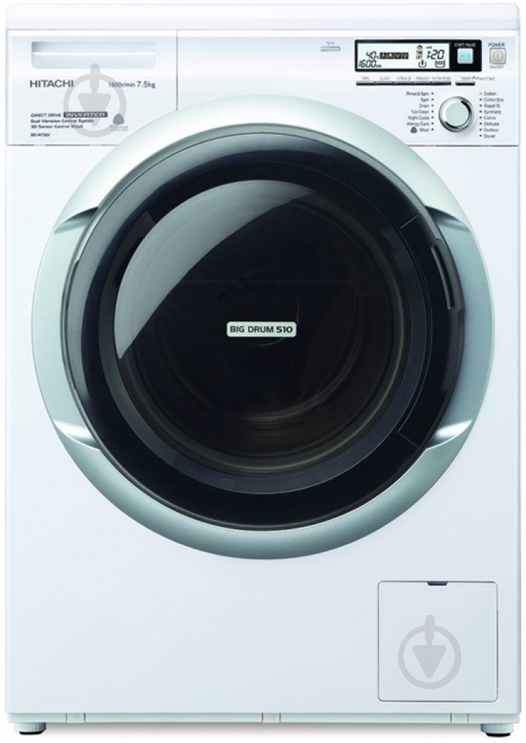 Стиральная машина Hitachi BD-W75SV-220R-WH - фото 1