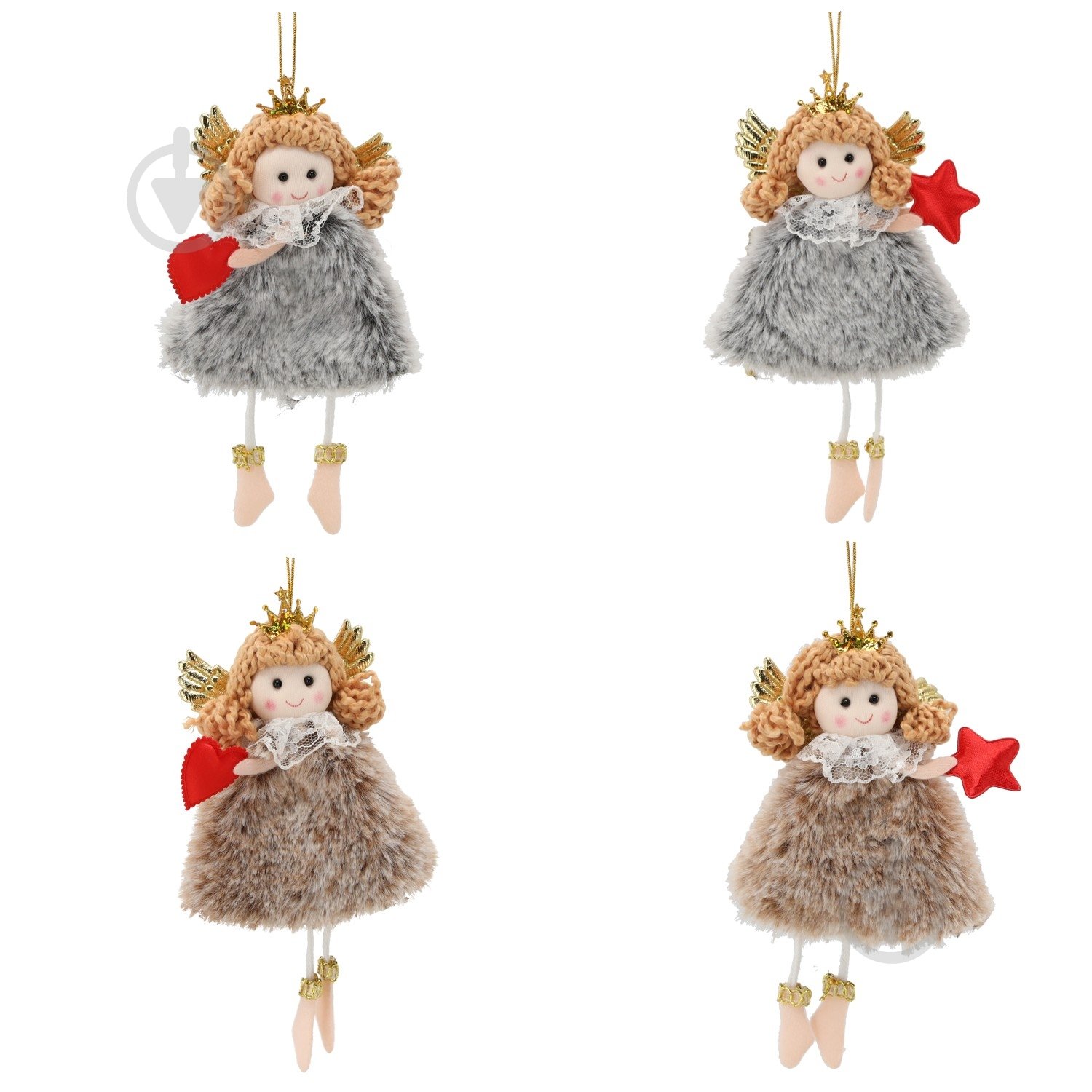 Подвеска Chomik Фея мех 8х16 см 16 см разноцветный - фото 1 Подвеска Chomik Фея мех 8х16 см 16 см разноцветный - фото 1